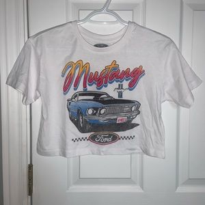 Women CropTop Mustang TShirt